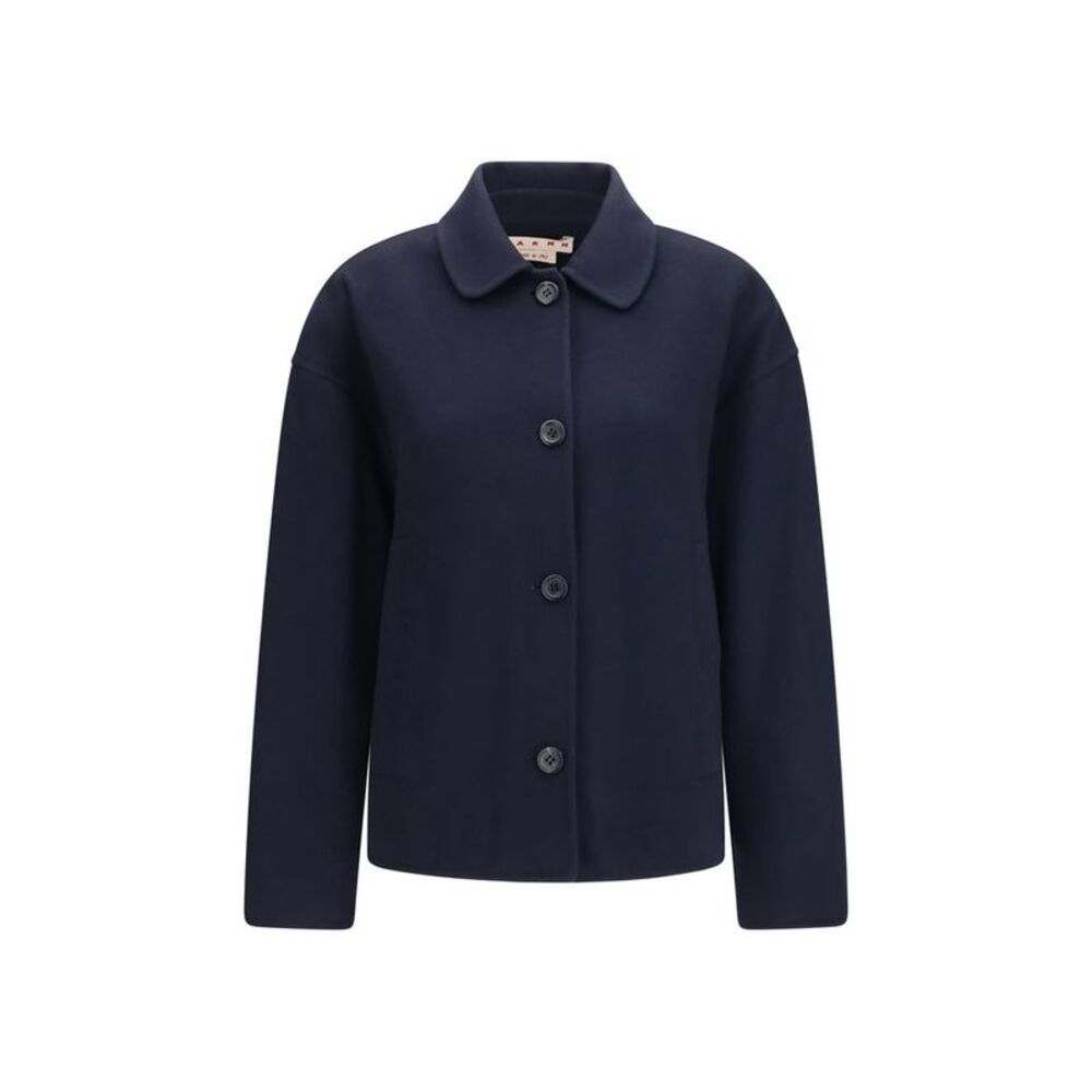 Marni Blue Wool Oves Aries Women's Jacket
